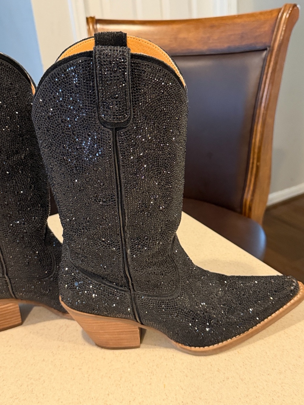 Dingo Dollar Black Heeled Boots - Picture 9 of 9